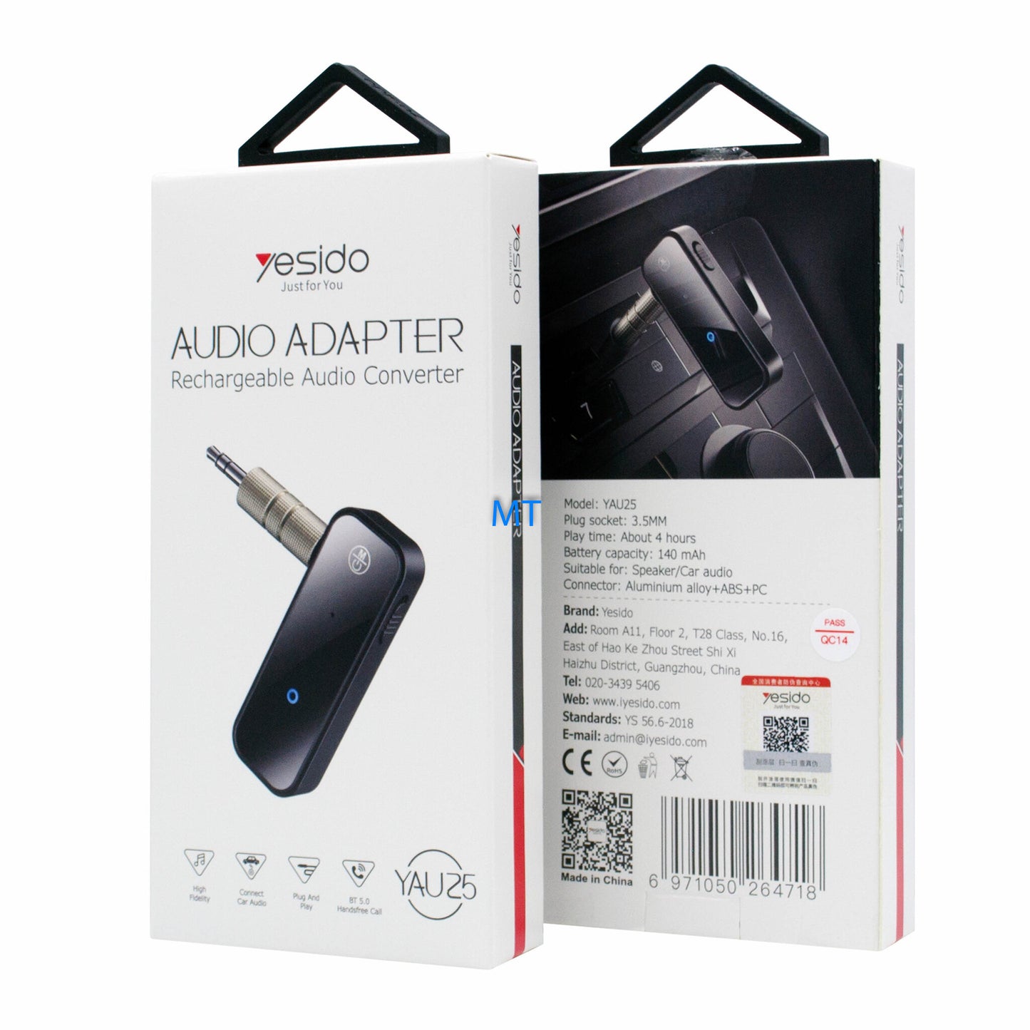 Yesido YAU25 Bluetooth Audio Adapter