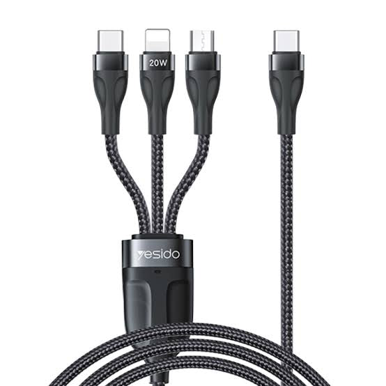 Yesido CA89 3-in-1 Charging Cable