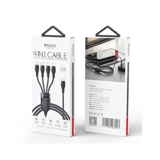 Yesido CA110 4-in-1 Charging Cable.