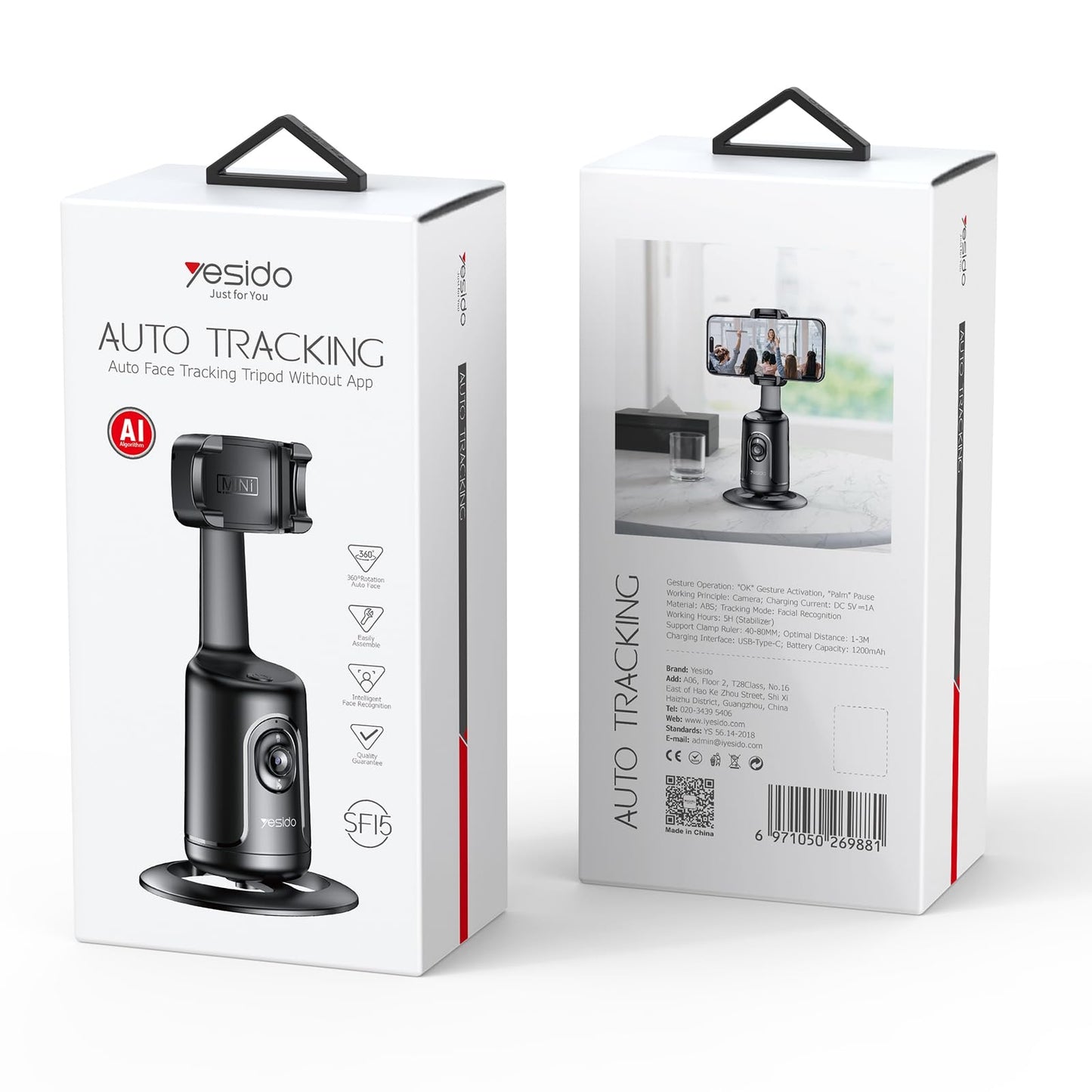 Yesido SF15 Auto Face Tracking Tripod