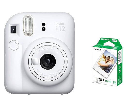 Fujifilm Instax Mini 12 Instant Camera in Clay White