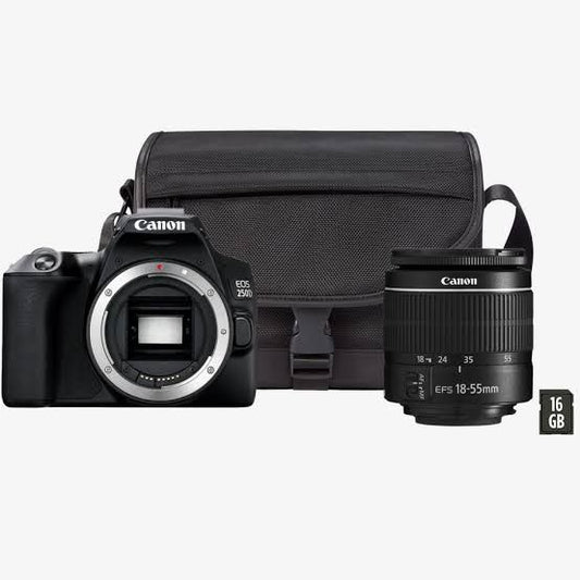 Canon EOS 2000D + EF-S 18-55mm f3.5-5.6 III + BAG + 16 Gig SD Card Moments Kit